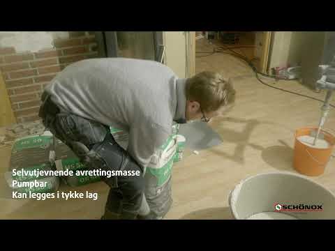 Video: Hvordan avretter du et skrånende gulv for flis?