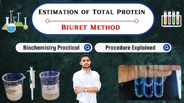 Estimation of Total Protein by Biuret Method || Biochemistry Practical live Demo