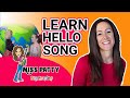 Learn greeting song for children  hello song by patty shukla nursery rhyme