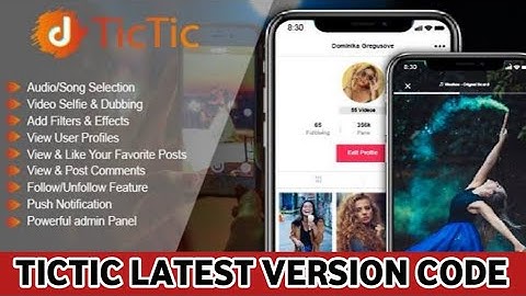 TicTic – Android media app for creating and sharing short videos Extended License || latest version