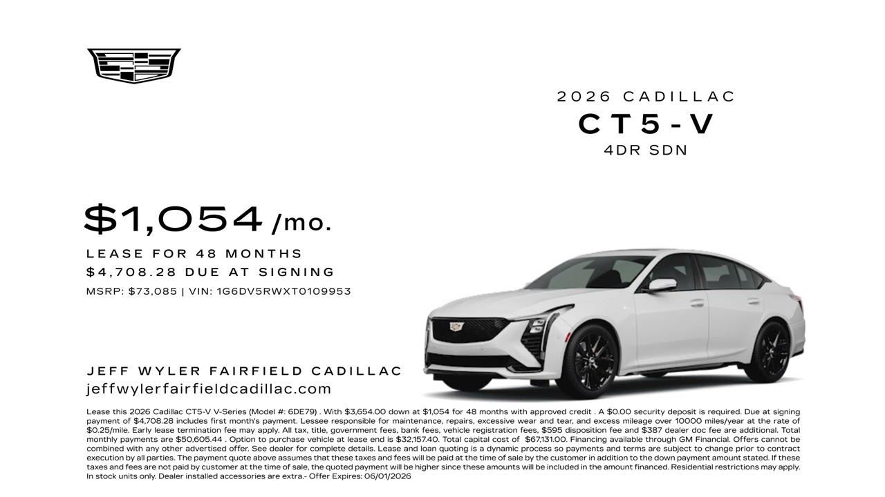その他 CADILLAC HCT-5-007 Cadillac CT5-V 05/16/2026 7406696 - YouTube