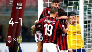 Milan vs Verona 4-1 Highlights - Goals -05-05-2018HD