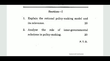 IGNOU MPA-015 PUBLIC POLICY AND ANALYSIS, M.A PUBLIC ADMINISTRATION, QUESTION PAPER 2020 (ENG/HINDI)