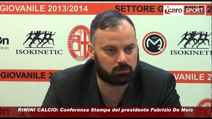 Icaro Sport. La conferenza stampa integrale di De Meis