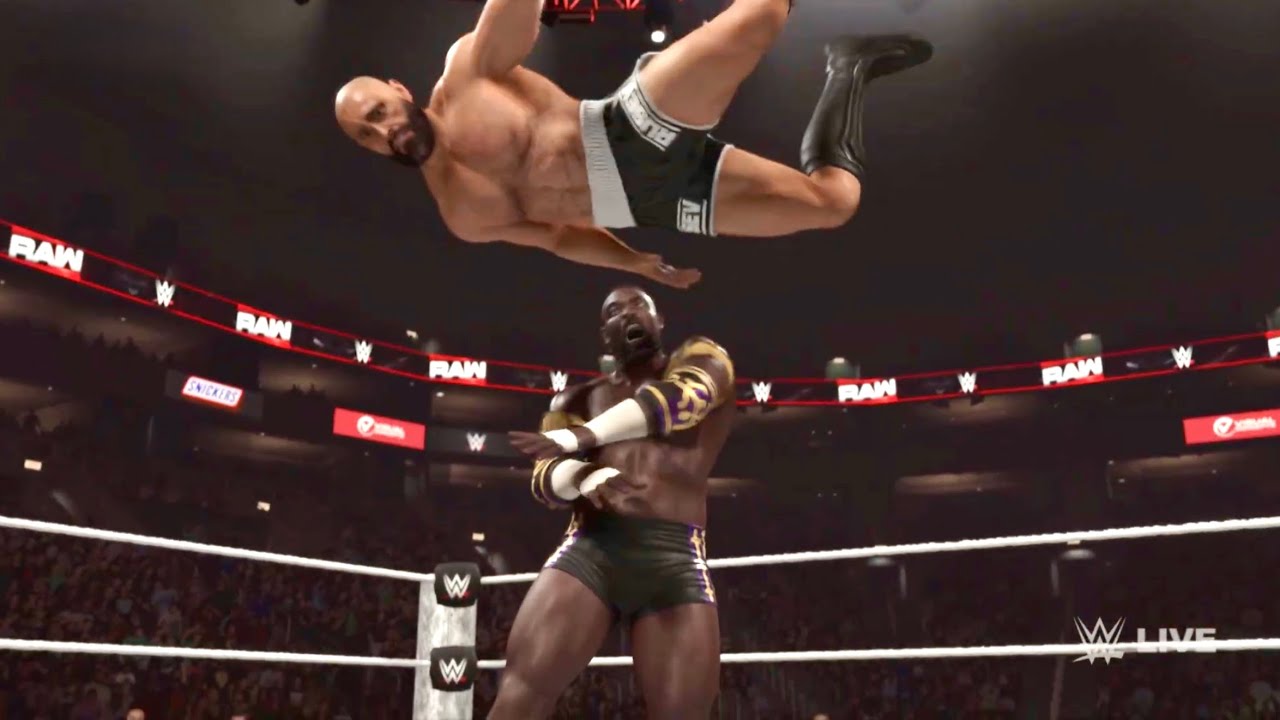 Русев против Оба Феми: одиночный матч, RAW - WWE 2K26 PS5