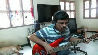 Video thumbnail of "Bass cover for "Yaayum" song | Movie : Sagaa | Music : Shabir"