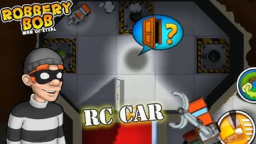 Robbery Bob 1 - Bonus - Using RC CAR Vs Knight Bob - Gameplay Perfect All Levels - P15
