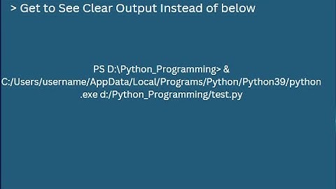 How to hide file path in VS Code Terminal   Python