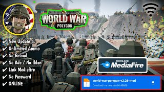 Game Tembak Tembakan : World War Polygon Mod || Baru Update + Banyak Peluru || Terbaru 2023 screenshot 2