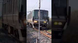 JR草津線　虫生野踏切　223系電車