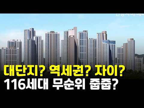 대단지? 역세권? 자이? 116세대 무순위 줍줍?