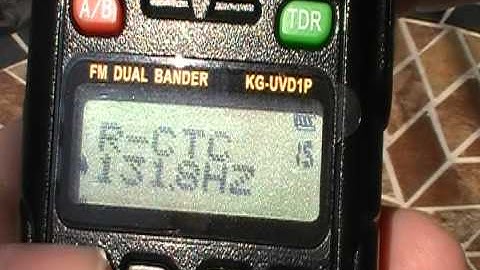 Wouxun KG-UV1P; Setting up and Manually Programming