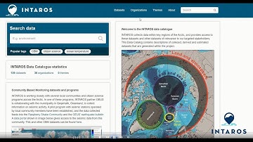INTAROS Educational Packages for Scientists - E-Learning Module 2 - Data Catalogue Demo