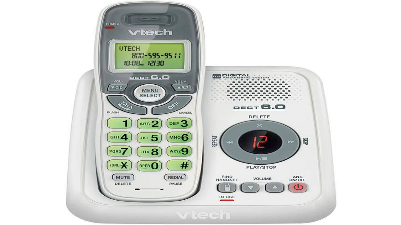 VTech CS6124 DECT 6.0 Cordless Phone with Answering System & Caller ID Waiting 