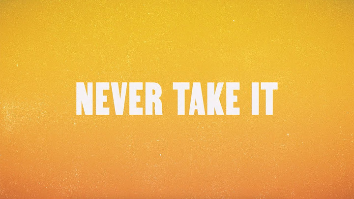 Twenty One Pilots - Never Take It (Lyric Video)