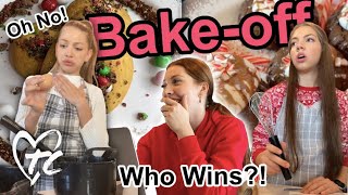 Sister Christmas Cookie Bake-off (Challenge) 🍪🎄 | Triple Charm