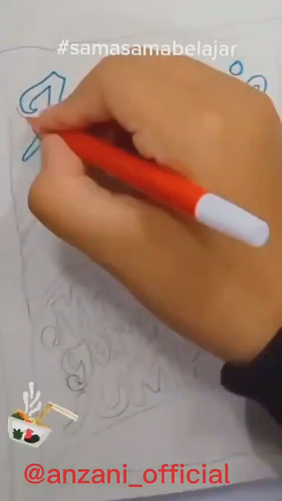 Lukis Indomie Goreng?🍜 I Creative Art #shorts #art #drawing #indomie #artist