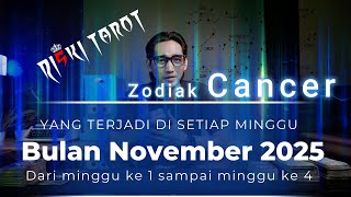 Zodiak Cancer Yang Kemungkinan Terjadi Ditiap Minggu Selama Bulan November 2025
