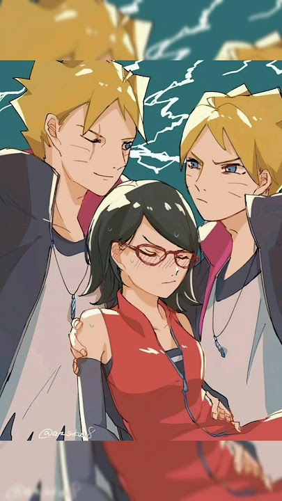 Buroto X Sarada ❤️ #naruto #boruto #sarada #love #cute #shorts #trending