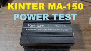 Kinter Ma-150 Audio Amplifier Power Output Measurement Retest