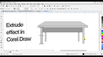 How to use extrude tool in coreldraw | Coreldraw tutorial | The Basics for Beginners