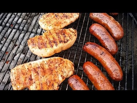 GRILLED CHICKEN & CHORIZO PASTA ON THE WEBER KETTLE