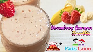 Strawberry banana fruit smoothies |healthy smoothie |weight loss (4
ingredients)