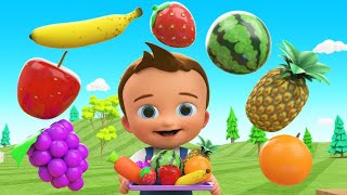 Shape Names - Fruits & Vegetables - Wheels On The Bus - Twinkle Twinkle - Kids Fun Learning Songs