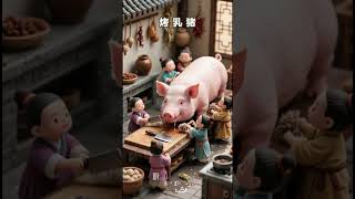 中国八大菜系-粤菜之烤乳猪 Roast Suckling Pig - One of China's Eight Major Cuisines