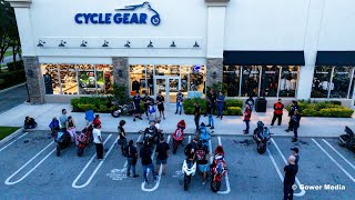 my first bike night at cycle gear - epic turn out