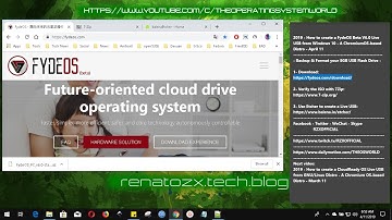 2019 - How to create a #FydeOS Live USB from #Windows 10 - A #ChromiumOS-based Distro - April 11