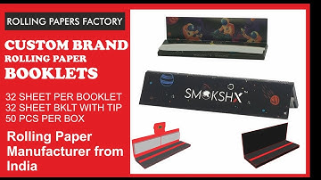 unflavoured rolling paper booklet, best quality material, rolling paper manufacturer from india