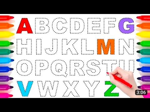 A for apple, b for ball, abcd alphabets, phonic song, english varnmala ...