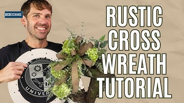 Rustic Cross Wreath Tutorial in LESS THAN 1 HOUR!  | DecoExchange Live Replay