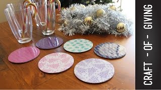 Easy and Affordable DIY Christmas Coasters | Craft of Giving