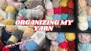 Organizing my Huge Yarn Stash & Declutter 🧶Before & After Transformation! Am I a Yarn Hoarder?!