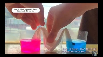 Thí nghiệm vật lí (Khám phá các hiện tượng bề mặt của chất lỏng)