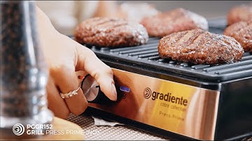 Gradiente® | Grill Press Prime Inox Gradiente | Linha Cobre Collection | PGGR152