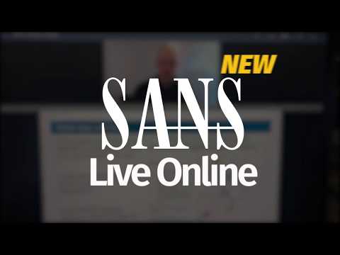 SANS Live Online - New Online Training Platform
