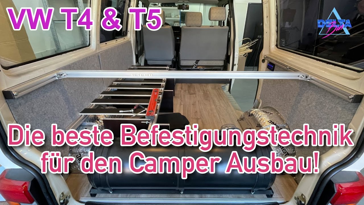 VW T4, T5 | Die beste Befestigungstechnik an der Karosserie für den Camper Ausbau