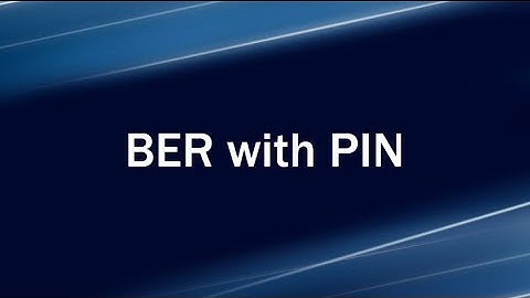 Lecture 1: Noise Sources J BER with PIN