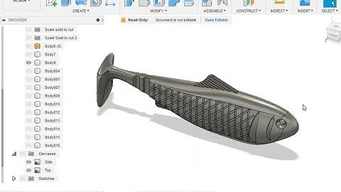 How to make a injection mold for a soft plastic fishing lure Easy! Fusion 360
