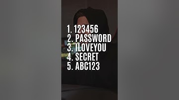 TOP 5 MOST COMMON PASSWORDS