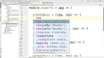 M6L1 3 quiz restful service using mongoose model