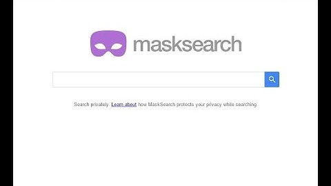 MaskSearch hijacker removal video