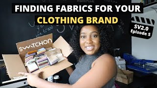 How to Find Fabrics For Your Clothing Brand | ft Swatch On Fabrics | Entrepreneur Life UK | Ep.5