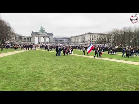 March for Freedom, Democracy and Human rights. Brussels Belgium. Full protest livestream.