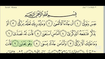 080 - 1 سورة عبس من الآية 1 إلى الآية 21