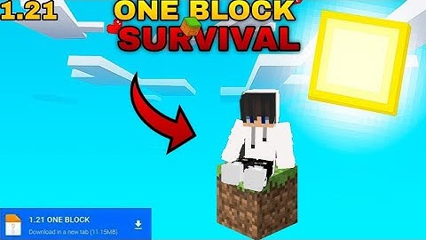 Minecraft BEST ONE BLOCK MAP for Minecraft pocket edition 1.21+