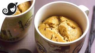 One Bowl Vanilla Chocolate Chip Steamed Mug CakeVeganVegetarian Recipe